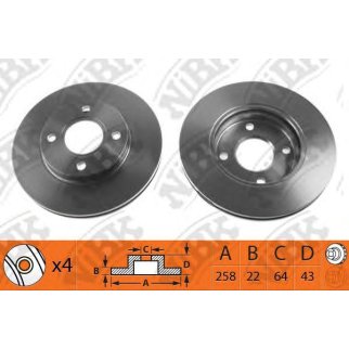 Диск тормозной NiBK RN1109 фото