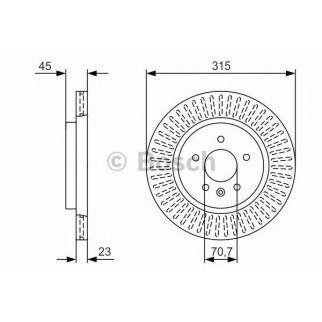 Диск тормозной задний BOSCH 0 986 479 U65 фото