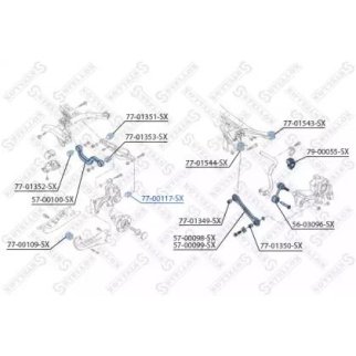 Сайлентблок Stellox 77-00117-SX фото