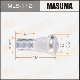 MLS-112_шпилька колесная! передняя леваяISUZU NLR85 фото