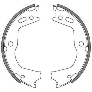 Колодки ручного тормоза к-кт REMSA 4666.00 фото
