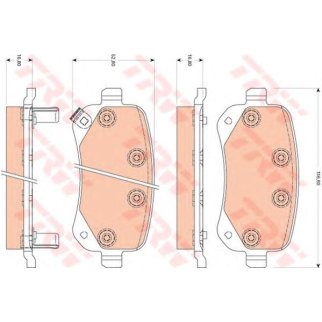 Колодки тормозные задние TRW GDB4176 фото