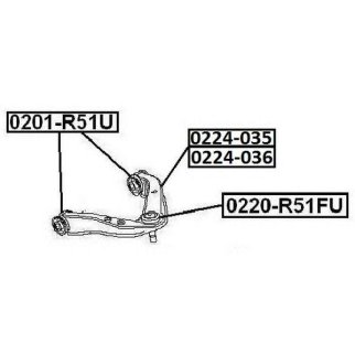 Рычаг подвеки ASVA 0224-036 фото