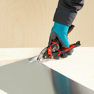 Ножницы по металлу "PIRANHA",250мм,прямой и левый резки GROSS фото 5