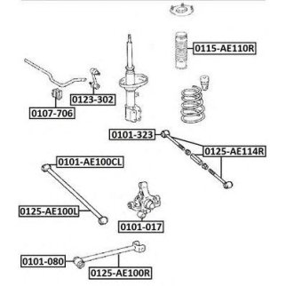 Сайлентблок ASVA 0101-AE100CL фото