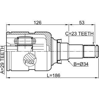 ШРУС внутренний FEBEST 0111-ZZE132U фото 2