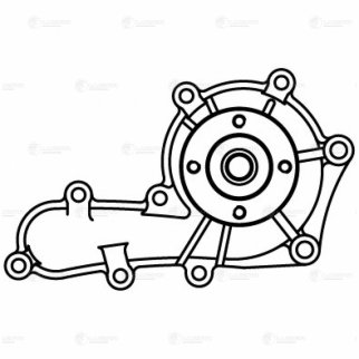 Насос водяной для а/м Toyota Land Cruiser 80 (89-)/Land Cruiser 100 (98-) 4.2D (LWP 1901) фото 4