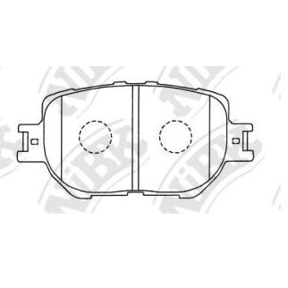 Колодки тормозные передние к-кт NiBK PN1550 фото