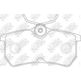 PN0120-NIBK_колодки дисковые задние! Ford Focus 1.4i-2.0i/1.8TD 98-04 фото