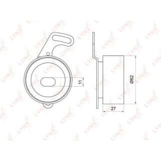 Ролик ГРМ LYNXauto PB1021 фото