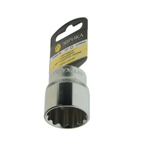 Головка торцевая 30мм 1/2&quot; 12-гранная L=40мм на держателе ЭВРИКА ER-91322-12H /1/6 фото