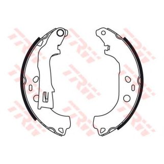 Колодки тормозные FIAT Doblo (05-) задние барабанные (4шт.) TRW фото