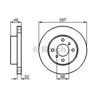 Диск тормозной передний вентилируемый BOSCH 0 986 478 567 фото