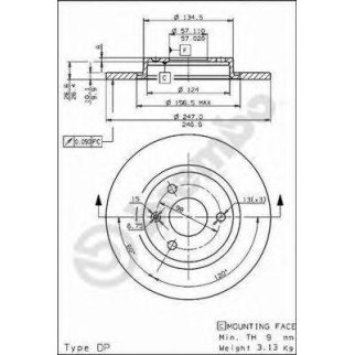 Диск тормозной CITRO фото
