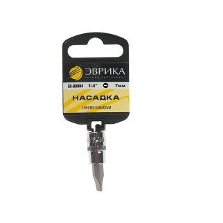 Насадка 1/4" шлиц 7мм ЭВРИКА фото