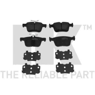 Колодки тормозные дисковые задние без датчика износа с прижимной пластиной / AUDI A-3,Q2,TT,SEAT Ate фото