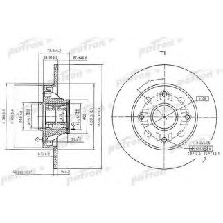 Диск тормозной PATRON PBD7014 фото