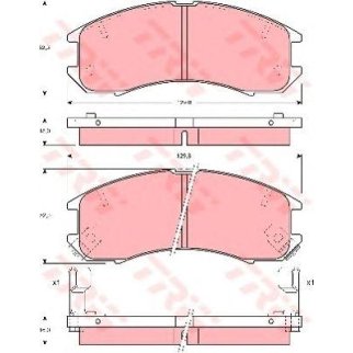 Колодки пер.MAZDA 626 88-97 фото