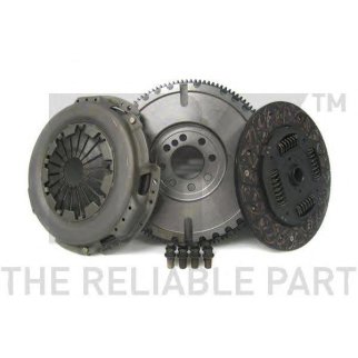 Комплект сцепления с одномассовым маховиком,без выжимного подшипника с комплектом болтов-253 mm / FO фото