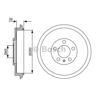 Барабан тормозной BOSCH 0 986 477 152 фото