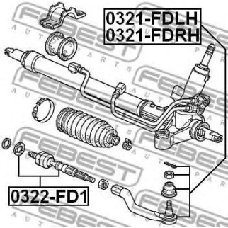 Тяга рулевая FEBEST 0322-FD1 фото