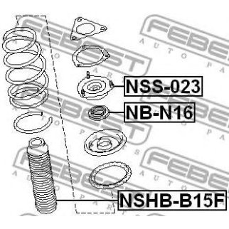 Пыльник с отбойником FEBEST NSHB-B15F фото