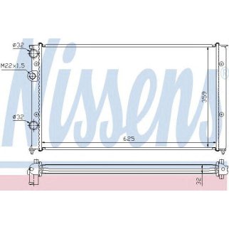 Радиатор основной Nissens 652451 фото