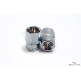 Головка торцевая 20 1/2" 6гр СЕРВИС КЛЮЧ фото