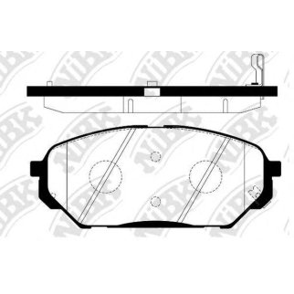 Колодки тормозные передние к-кт NiBK PN0456 фото