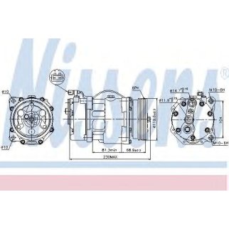 Компрессор системы кондиционирования Nissens 89040 фото