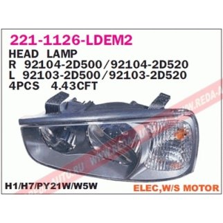 Фара передн прав с ЭК HYUNDAI: ELANTRA 02-03 фото