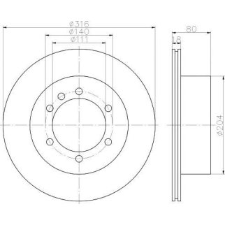 Диск тормозной задний TEXTAR 92129900 фото