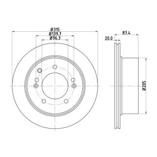 Диск тормозной задний TRIALLI DF 073304 фото 3