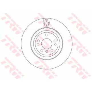 Диск тормозной передний вентилируемый TRW DF6833S фото
