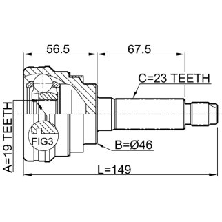 1110-M100_ШРУС наружный к-кт!  Daewoo Matiz 0.8 00> фото 2