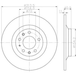 Диск тормозной задний TEXTAR 92166400 фото