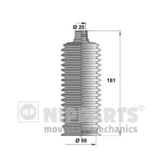 Пыльник рулевой рейки TOYOTA LAND CRUISER 80/90/100 92- фото