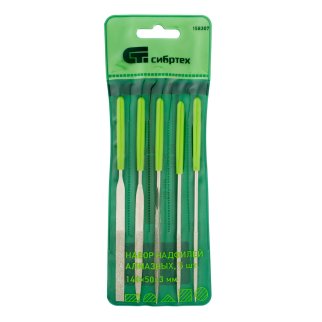 Набор надфилей алмазных 140х50х3 5шт СИБРТЕХ фото 7