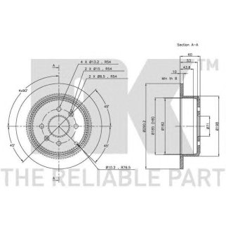 Диск тормозной задний (290x10mm) / PEUGEOT 406 96~04 фото