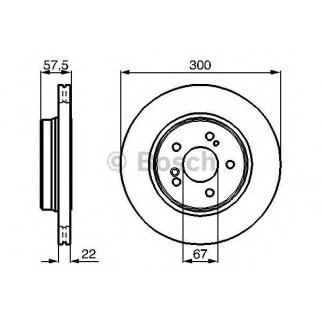 Диск тормозной BOSCH 0 986 478 793 фото