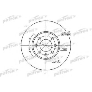 Диск тормозной PATRON PBD1609 фото