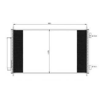 Радиатор кондиционера (конденсер) NRF 35864 фото