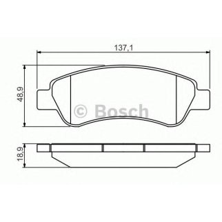 Колодки тормозные задние дисковые к-кт BOSCH 0 986 495 254 фото