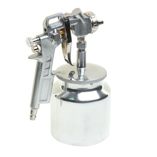 Краскопульт с ниж. алюминиевым бачком 750мл 0,5мм ЭВРИКА фото 2