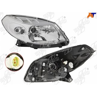 Фара прав DACIA: SANDERO - 06/08- ХРОМ фото