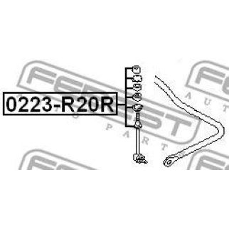 0223-R20R_тяга стабилизатора заднего! Nissan Terrano R20 all 93> фото