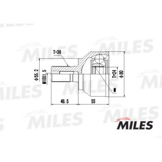 ШРУС MAZDA 3 2.3 03- нар. фото 3