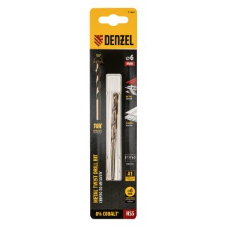 Сверло по металлу 6,0мм HSS DENZEL фото 4