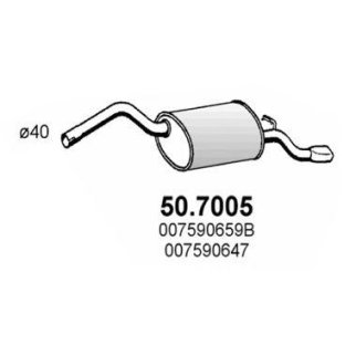 Глушитель основной ASSO 50.7005 фото