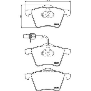 Колодки тормозные передние к-кт TRIALLI PF 4208 фото 3